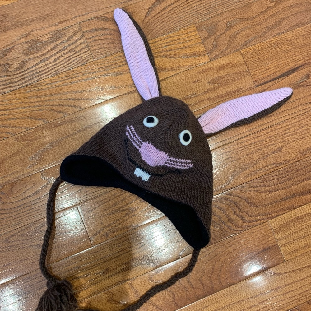 Wool Rabbit Toque Handmade in Nepal - Adult
